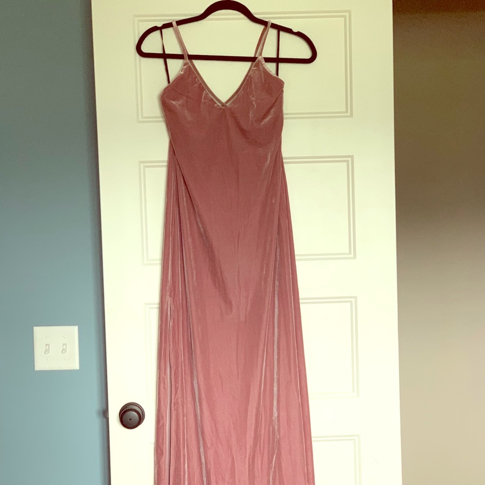 Long velvet dress